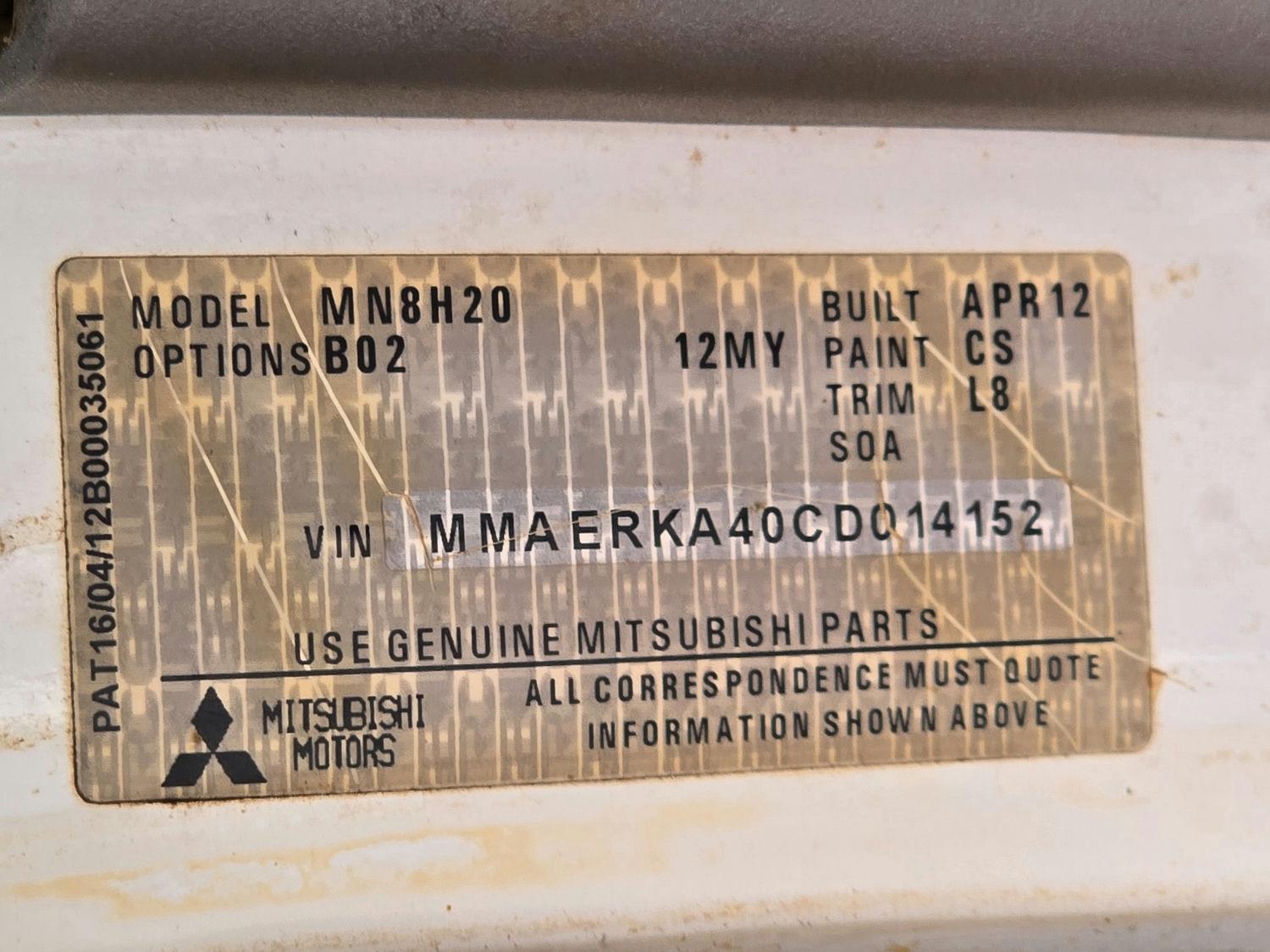 View Auto part Airbag Module/Sensor Mitsubishi Triton 2012