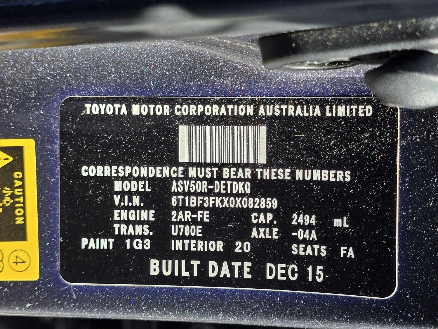 View Auto part Grab Handle Toyota Camry 2015