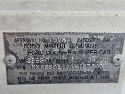 View Auto part Number Plate Lamp Ford Courier 1999