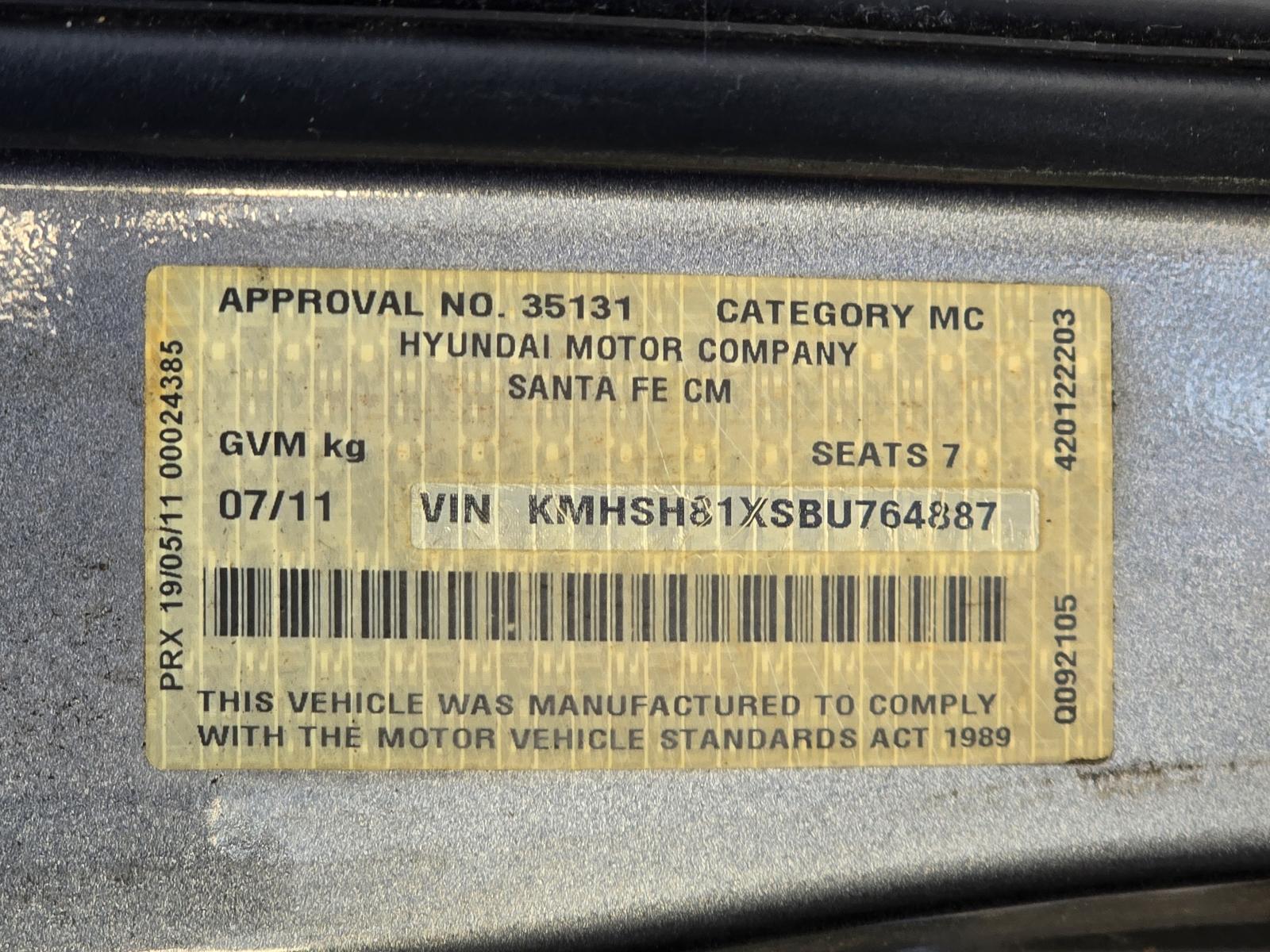 2011 Hyundai Santa Fe Horn View Auto part Horn Hyundai Santa Fe 2011