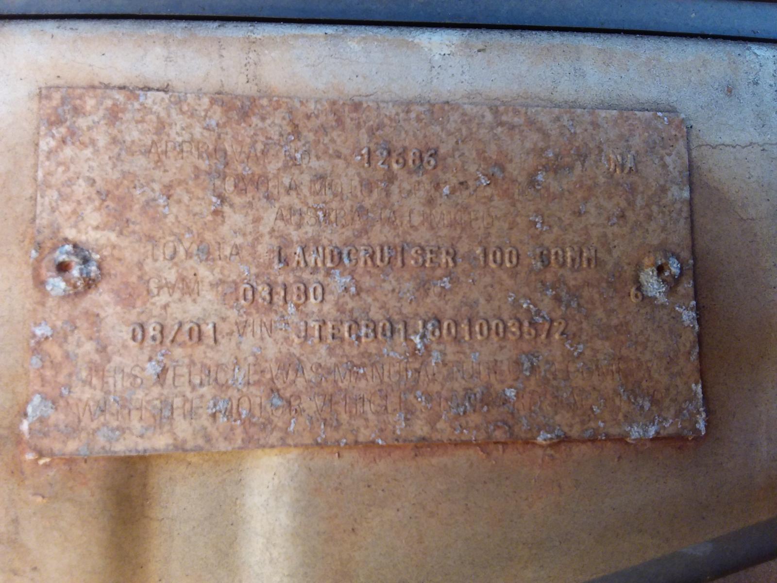 2001 Toyota Landcruiser Horn View Auto part Horn Toyota Landcruiser 2001